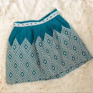 Turquoise Embroidered dream skirt